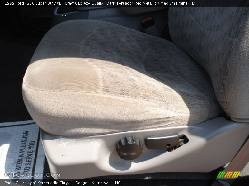 Dark Toreador Red Metallic / Medium Prairie Tan 1999 Ford F350 Super Duty XLT Crew Cab 4x4 Dually