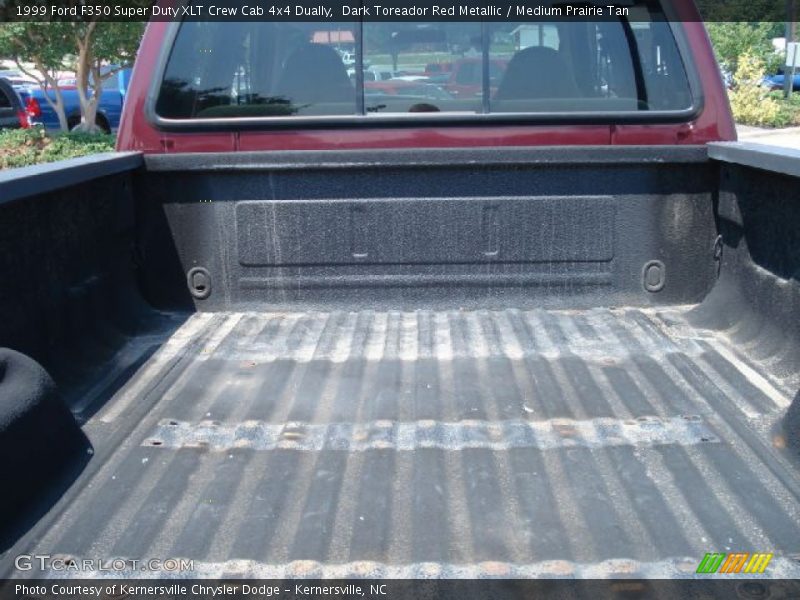 Dark Toreador Red Metallic / Medium Prairie Tan 1999 Ford F350 Super Duty XLT Crew Cab 4x4 Dually