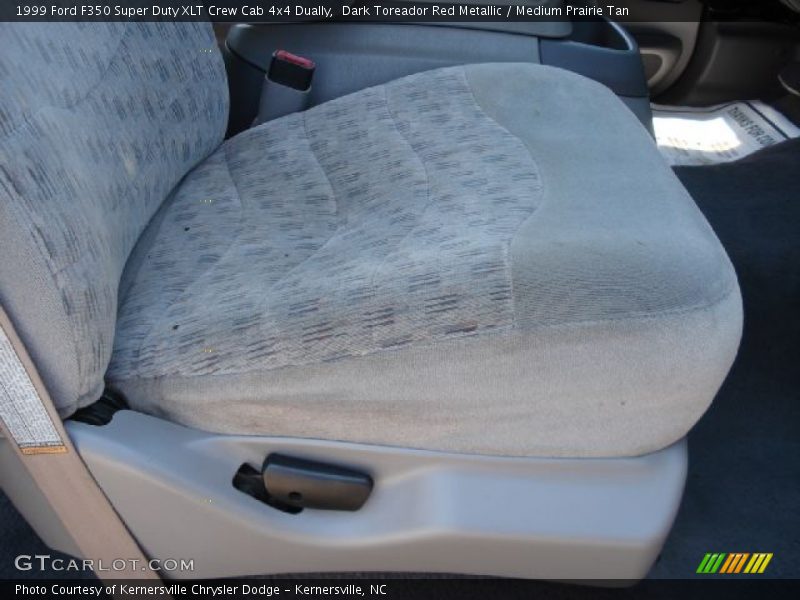 Dark Toreador Red Metallic / Medium Prairie Tan 1999 Ford F350 Super Duty XLT Crew Cab 4x4 Dually