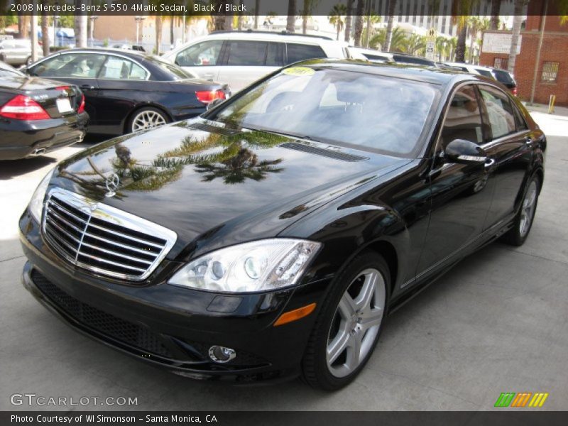 Black / Black 2008 Mercedes-Benz S 550 4Matic Sedan