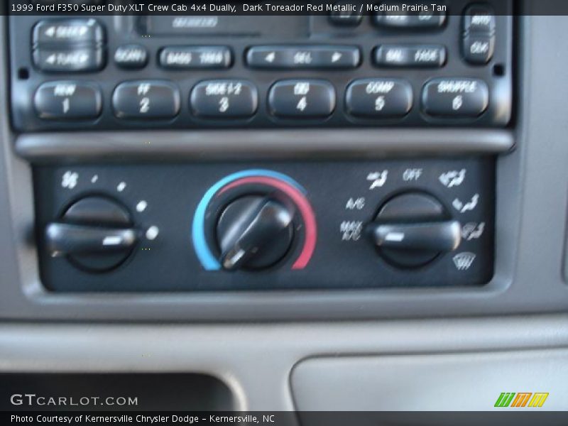Dark Toreador Red Metallic / Medium Prairie Tan 1999 Ford F350 Super Duty XLT Crew Cab 4x4 Dually