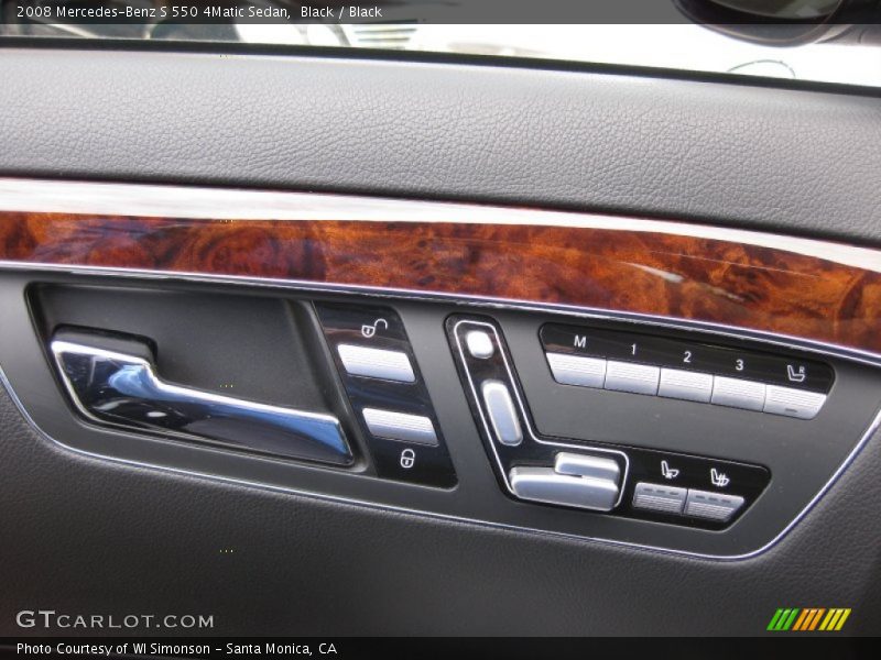Black / Black 2008 Mercedes-Benz S 550 4Matic Sedan