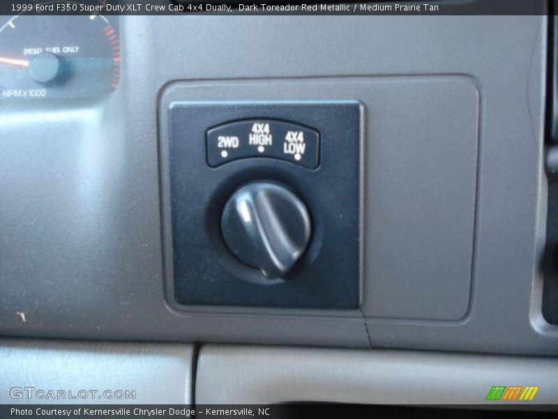 Dark Toreador Red Metallic / Medium Prairie Tan 1999 Ford F350 Super Duty XLT Crew Cab 4x4 Dually
