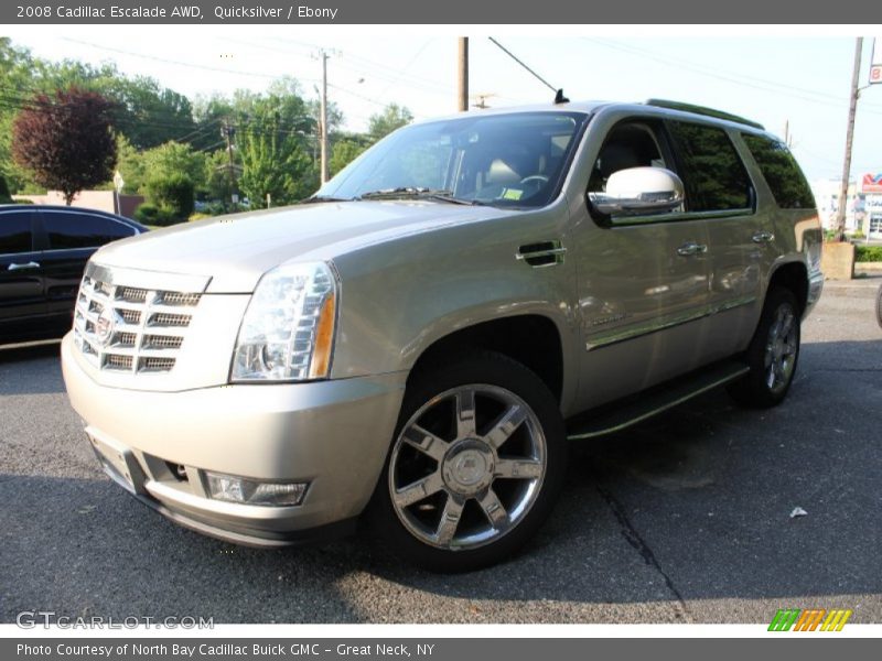 Quicksilver / Ebony 2008 Cadillac Escalade AWD