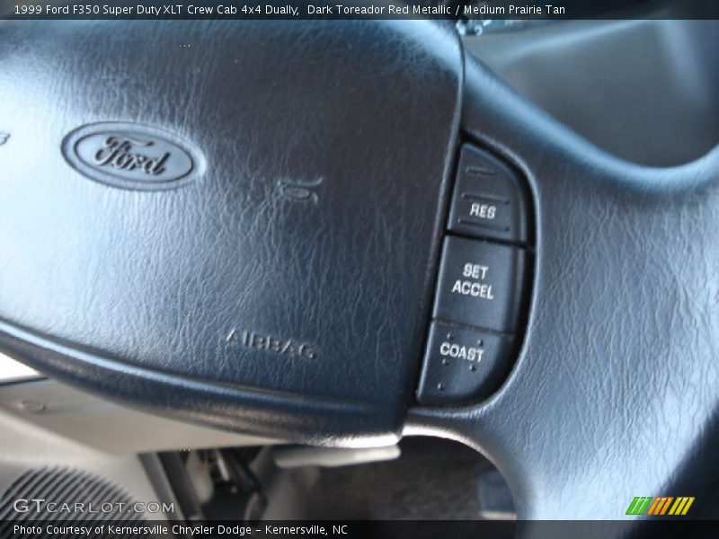 Dark Toreador Red Metallic / Medium Prairie Tan 1999 Ford F350 Super Duty XLT Crew Cab 4x4 Dually