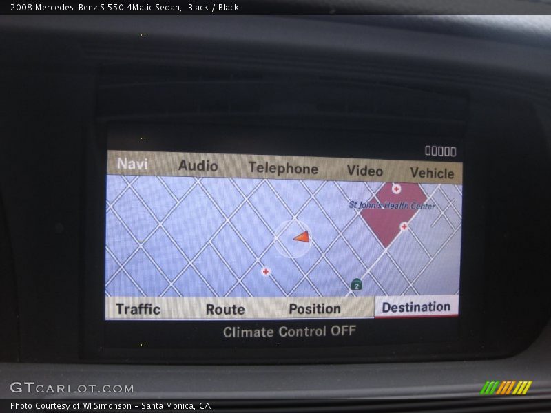 Black / Black 2008 Mercedes-Benz S 550 4Matic Sedan