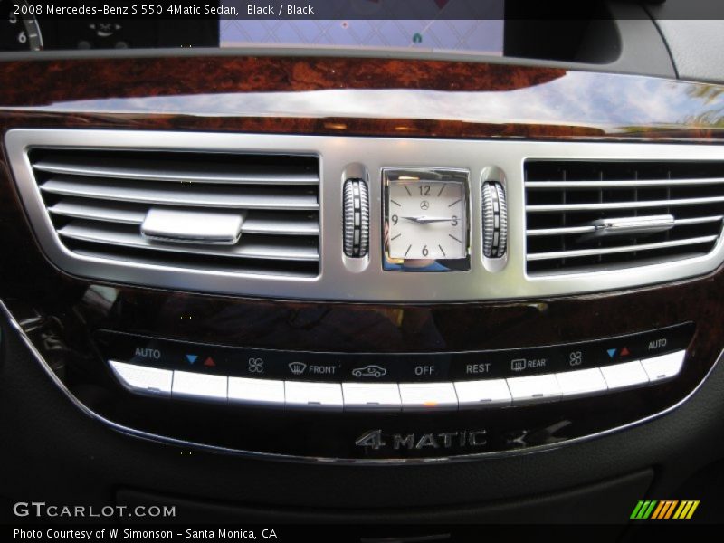 Black / Black 2008 Mercedes-Benz S 550 4Matic Sedan