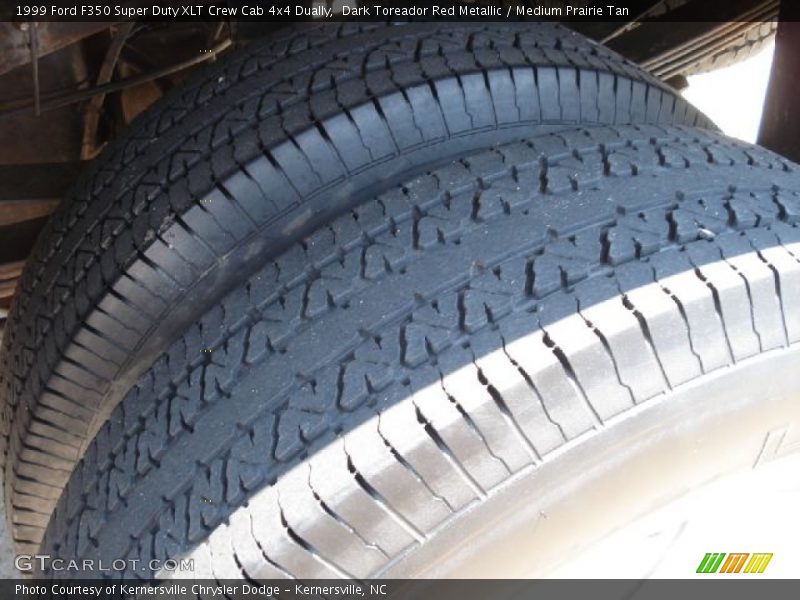 Dark Toreador Red Metallic / Medium Prairie Tan 1999 Ford F350 Super Duty XLT Crew Cab 4x4 Dually