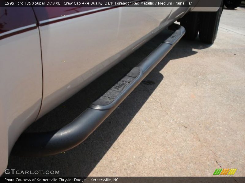 Dark Toreador Red Metallic / Medium Prairie Tan 1999 Ford F350 Super Duty XLT Crew Cab 4x4 Dually