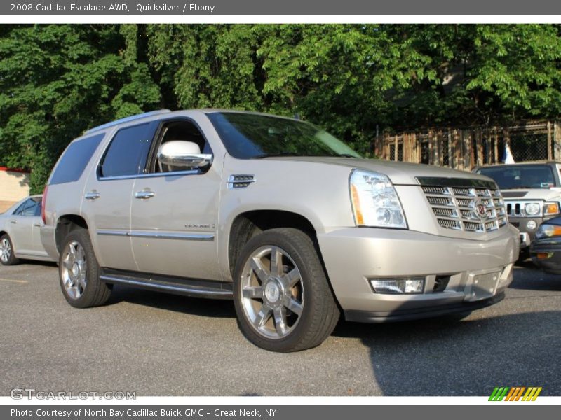 Quicksilver / Ebony 2008 Cadillac Escalade AWD