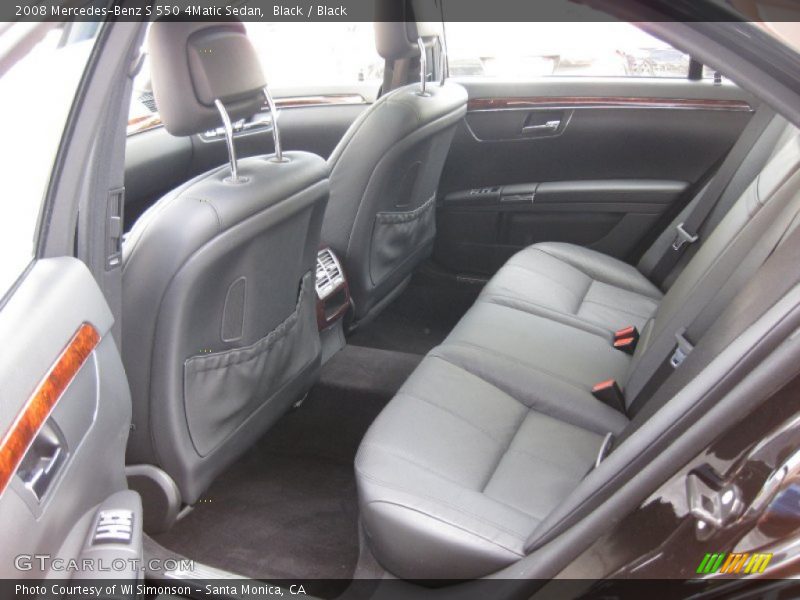 Black / Black 2008 Mercedes-Benz S 550 4Matic Sedan