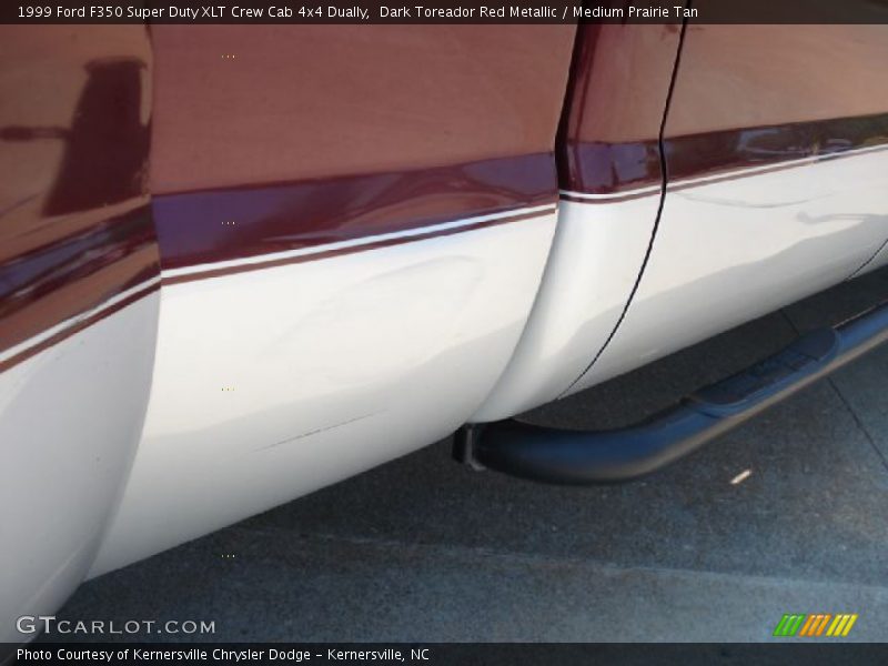 Dark Toreador Red Metallic / Medium Prairie Tan 1999 Ford F350 Super Duty XLT Crew Cab 4x4 Dually