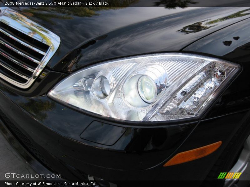 Black / Black 2008 Mercedes-Benz S 550 4Matic Sedan