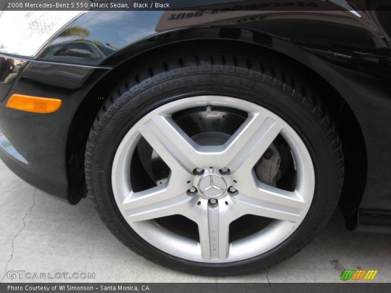 Black / Black 2008 Mercedes-Benz S 550 4Matic Sedan