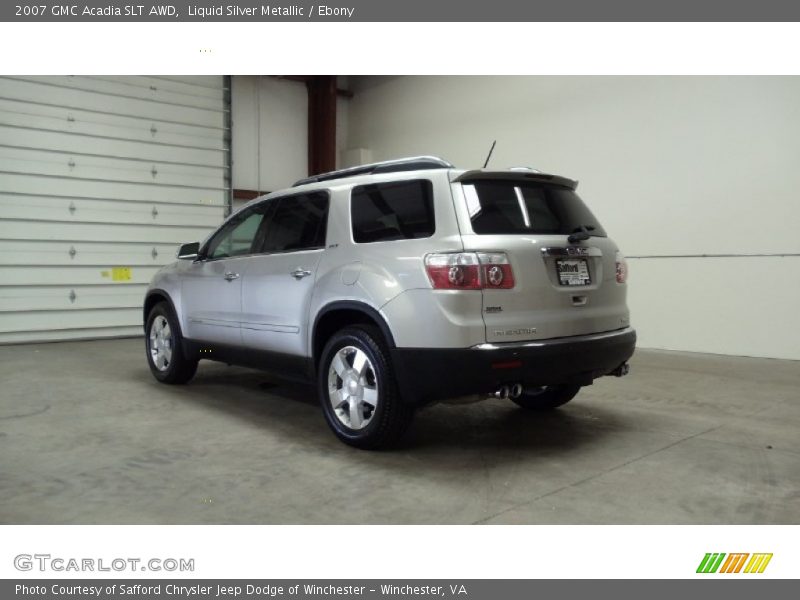 Liquid Silver Metallic / Ebony 2007 GMC Acadia SLT AWD