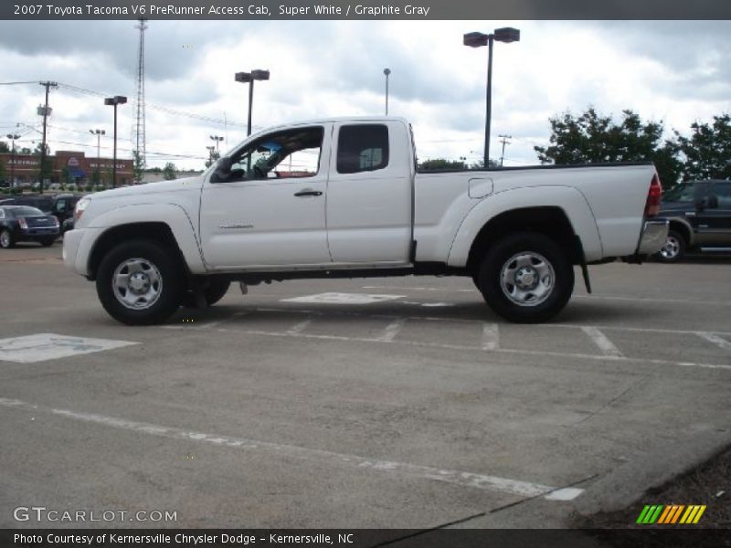 Super White / Graphite Gray 2007 Toyota Tacoma V6 PreRunner Access Cab