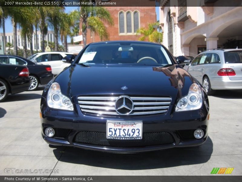 Capri Blue Metallic / Cashmere 2007 Mercedes-Benz CLS 550