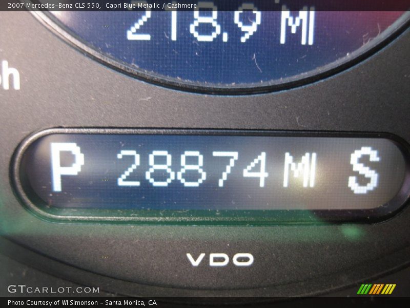 Capri Blue Metallic / Cashmere 2007 Mercedes-Benz CLS 550