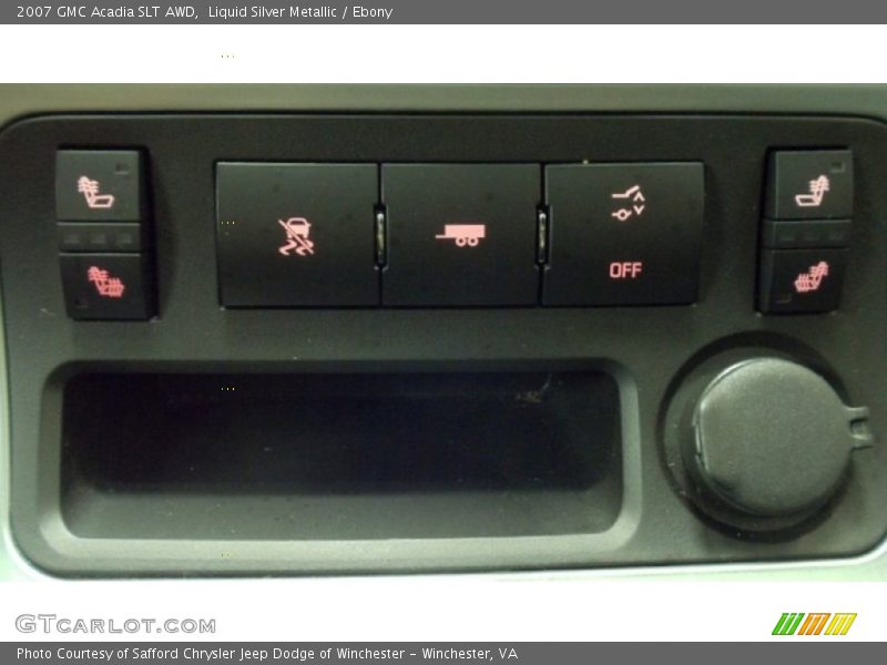 Liquid Silver Metallic / Ebony 2007 GMC Acadia SLT AWD