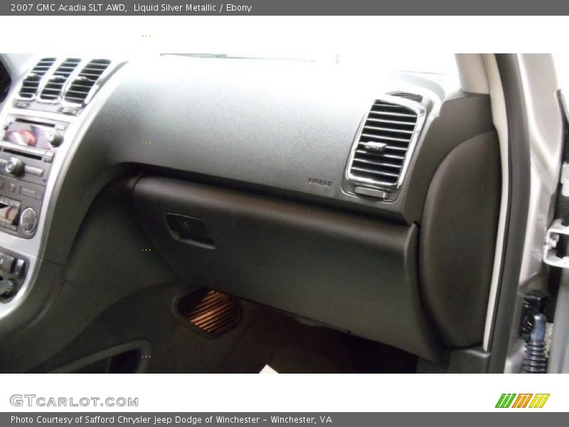 Liquid Silver Metallic / Ebony 2007 GMC Acadia SLT AWD
