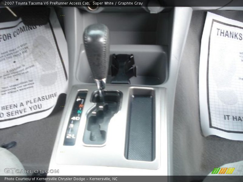 Super White / Graphite Gray 2007 Toyota Tacoma V6 PreRunner Access Cab