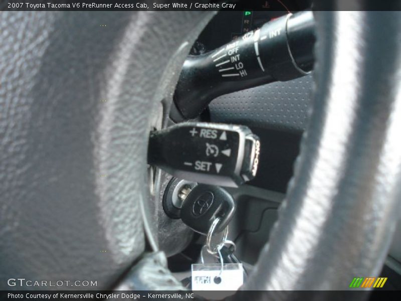 Super White / Graphite Gray 2007 Toyota Tacoma V6 PreRunner Access Cab