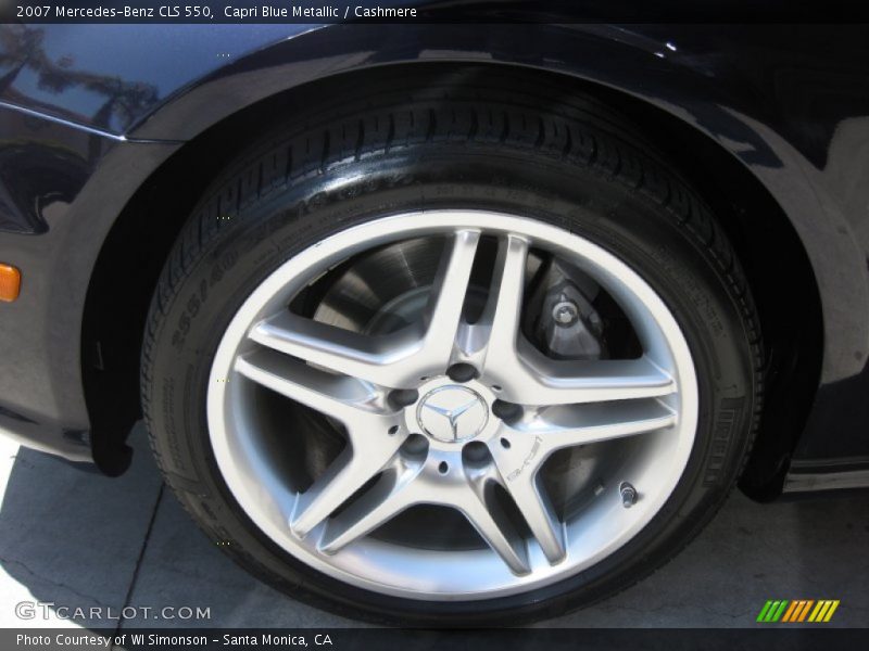 Capri Blue Metallic / Cashmere 2007 Mercedes-Benz CLS 550