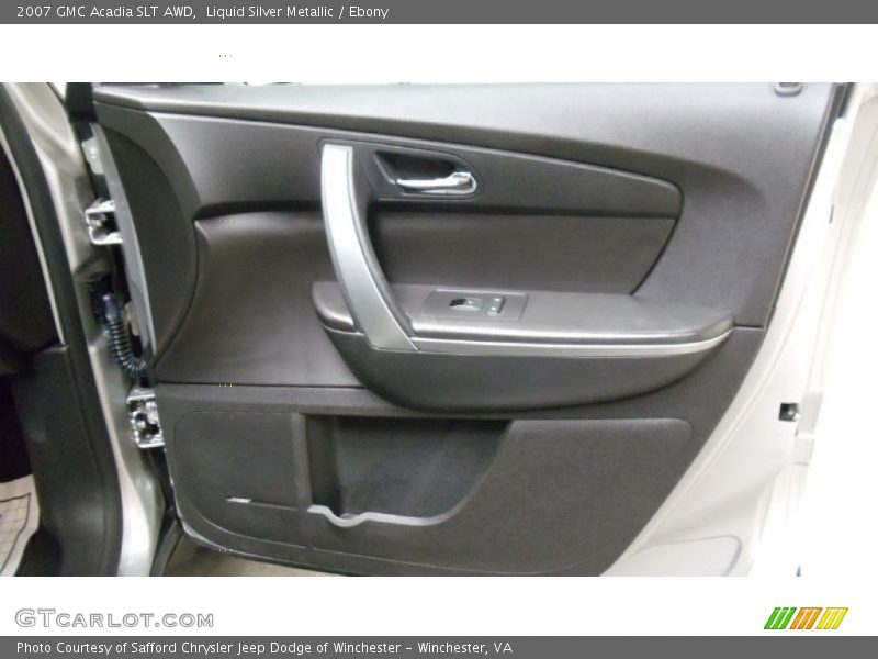 Liquid Silver Metallic / Ebony 2007 GMC Acadia SLT AWD