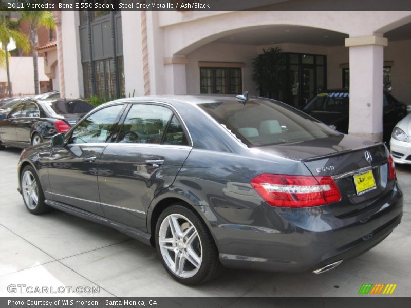 Steel Grey Metallic / Ash/Black 2011 Mercedes-Benz E 550 Sedan
