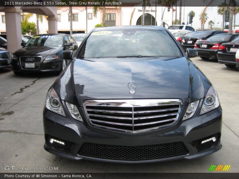 Steel Grey Metallic / Ash/Black 2011 Mercedes-Benz E 550 Sedan