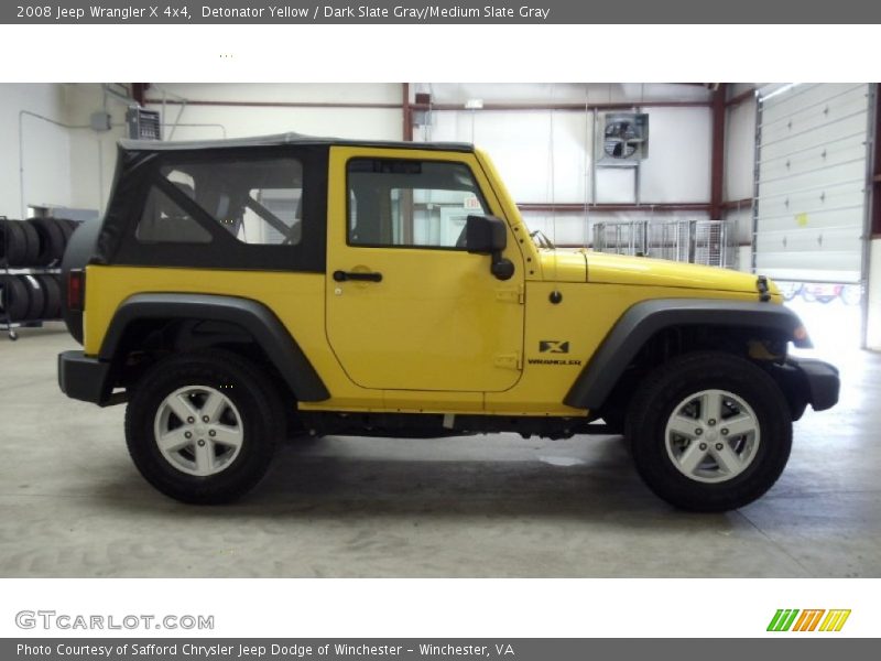 Detonator Yellow / Dark Slate Gray/Medium Slate Gray 2008 Jeep Wrangler X 4x4