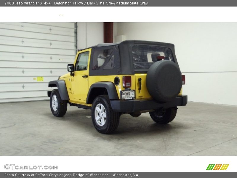 Detonator Yellow / Dark Slate Gray/Medium Slate Gray 2008 Jeep Wrangler X 4x4