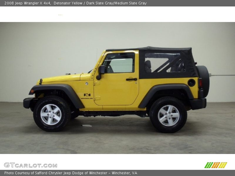 Detonator Yellow / Dark Slate Gray/Medium Slate Gray 2008 Jeep Wrangler X 4x4