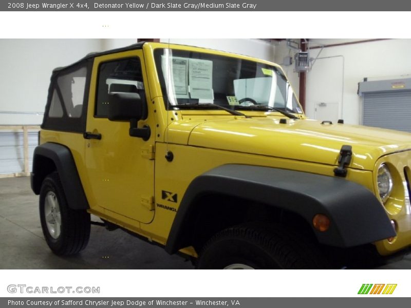 Detonator Yellow / Dark Slate Gray/Medium Slate Gray 2008 Jeep Wrangler X 4x4
