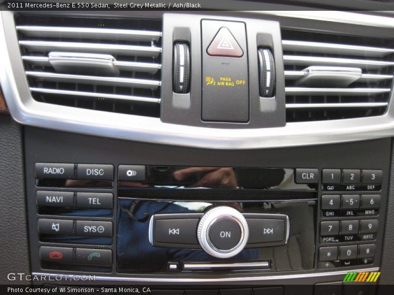 Steel Grey Metallic / Ash/Black 2011 Mercedes-Benz E 550 Sedan
