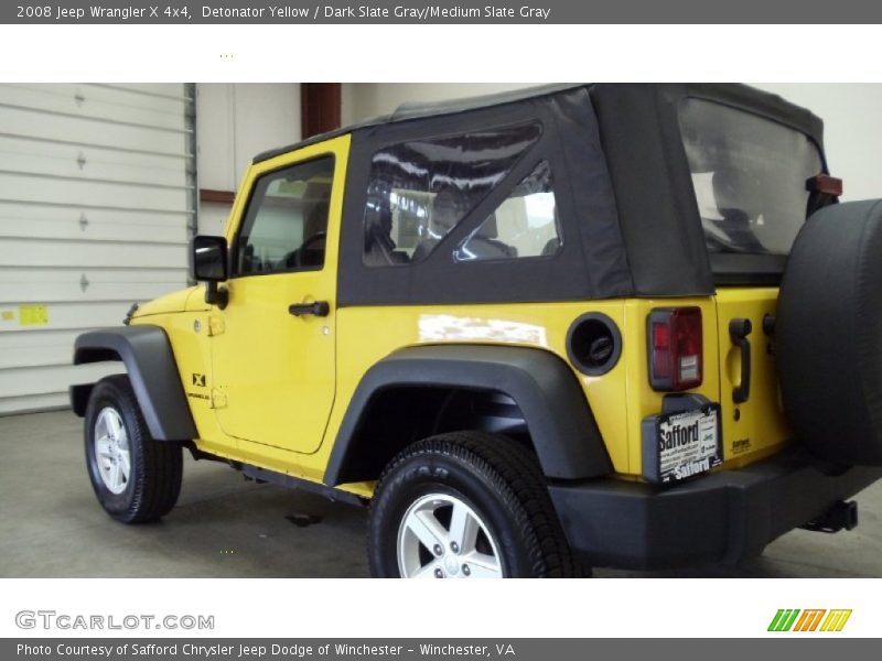 Detonator Yellow / Dark Slate Gray/Medium Slate Gray 2008 Jeep Wrangler X 4x4