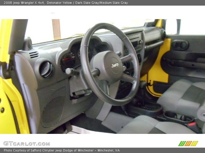 Detonator Yellow / Dark Slate Gray/Medium Slate Gray 2008 Jeep Wrangler X 4x4