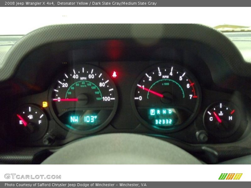 Detonator Yellow / Dark Slate Gray/Medium Slate Gray 2008 Jeep Wrangler X 4x4