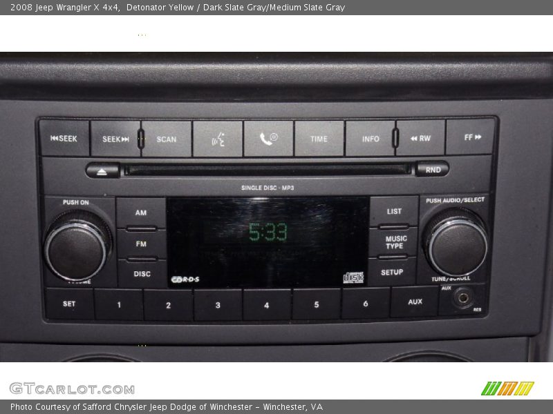 Detonator Yellow / Dark Slate Gray/Medium Slate Gray 2008 Jeep Wrangler X 4x4