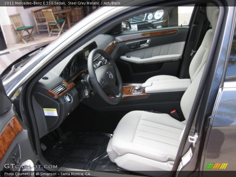 Steel Grey Metallic / Ash/Black 2011 Mercedes-Benz E 550 Sedan
