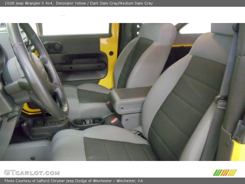 Detonator Yellow / Dark Slate Gray/Medium Slate Gray 2008 Jeep Wrangler X 4x4