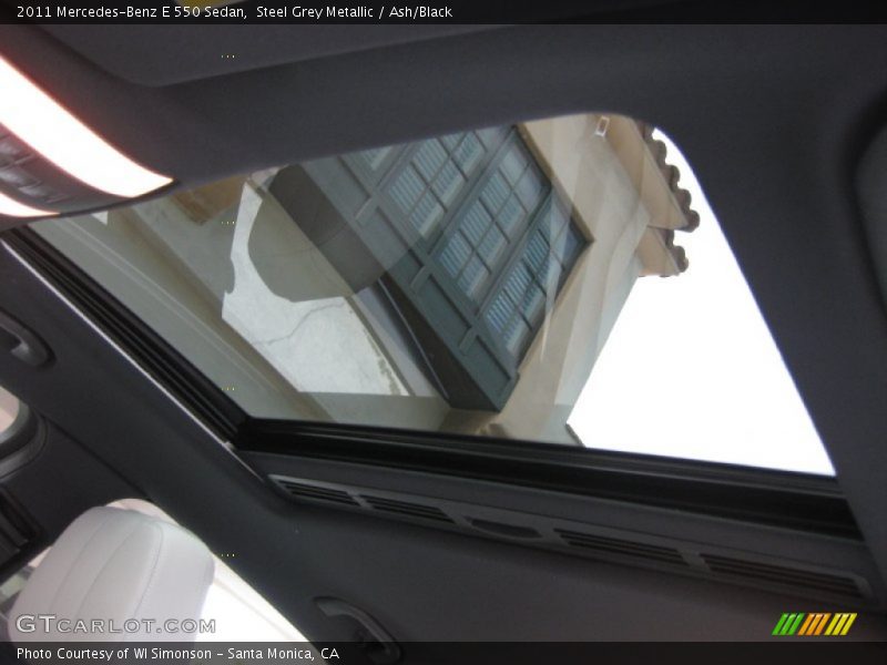 Steel Grey Metallic / Ash/Black 2011 Mercedes-Benz E 550 Sedan