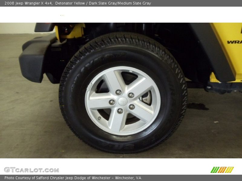 Detonator Yellow / Dark Slate Gray/Medium Slate Gray 2008 Jeep Wrangler X 4x4