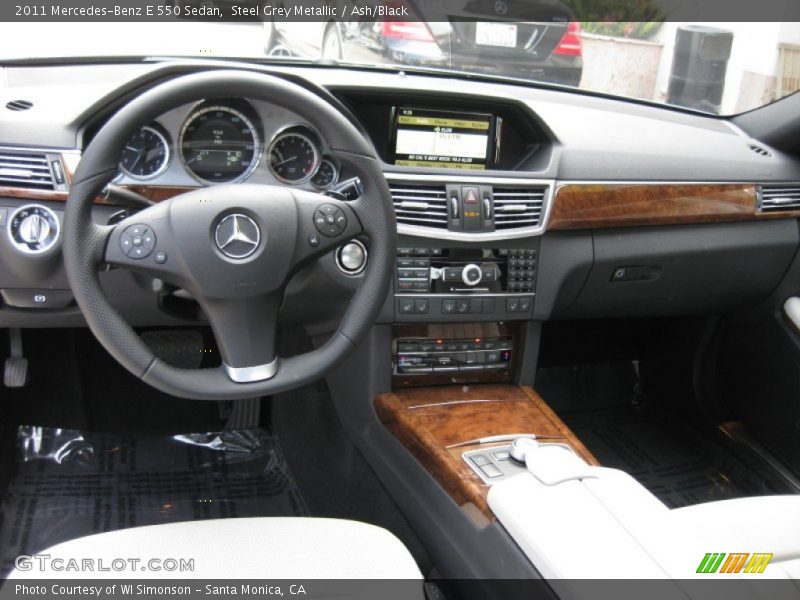 Steel Grey Metallic / Ash/Black 2011 Mercedes-Benz E 550 Sedan