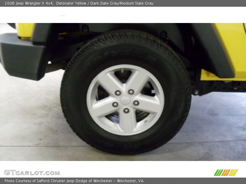 Detonator Yellow / Dark Slate Gray/Medium Slate Gray 2008 Jeep Wrangler X 4x4