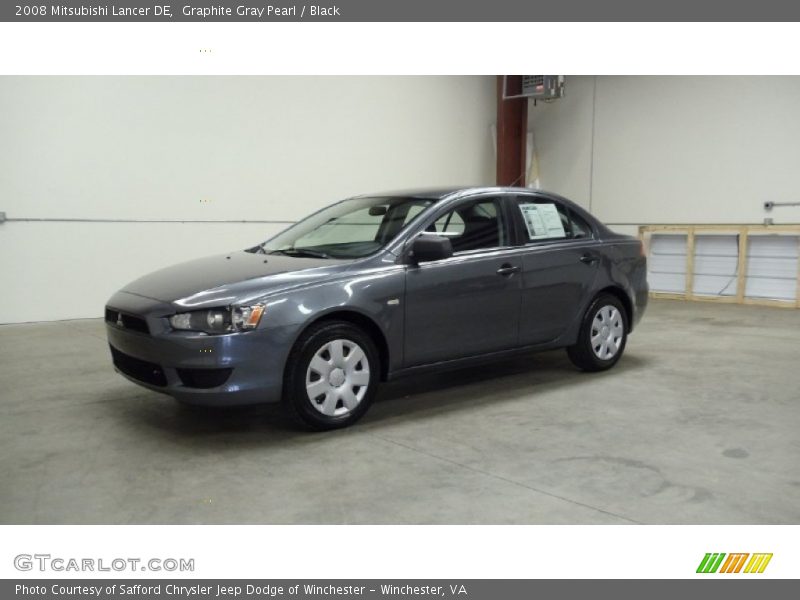 Graphite Gray Pearl / Black 2008 Mitsubishi Lancer DE