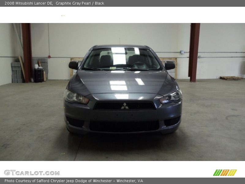 Graphite Gray Pearl / Black 2008 Mitsubishi Lancer DE