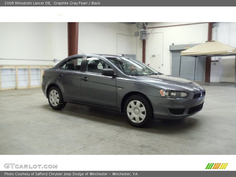 Graphite Gray Pearl / Black 2008 Mitsubishi Lancer DE