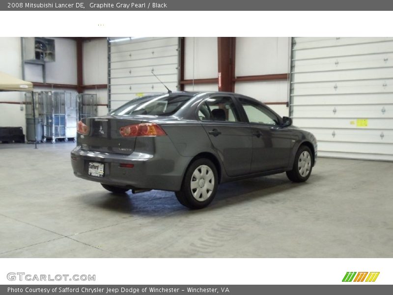 Graphite Gray Pearl / Black 2008 Mitsubishi Lancer DE