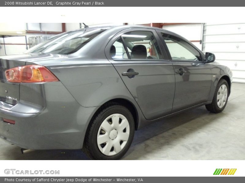 Graphite Gray Pearl / Black 2008 Mitsubishi Lancer DE